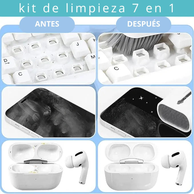 Kit Limpieza Teclado Celular 7 en 1