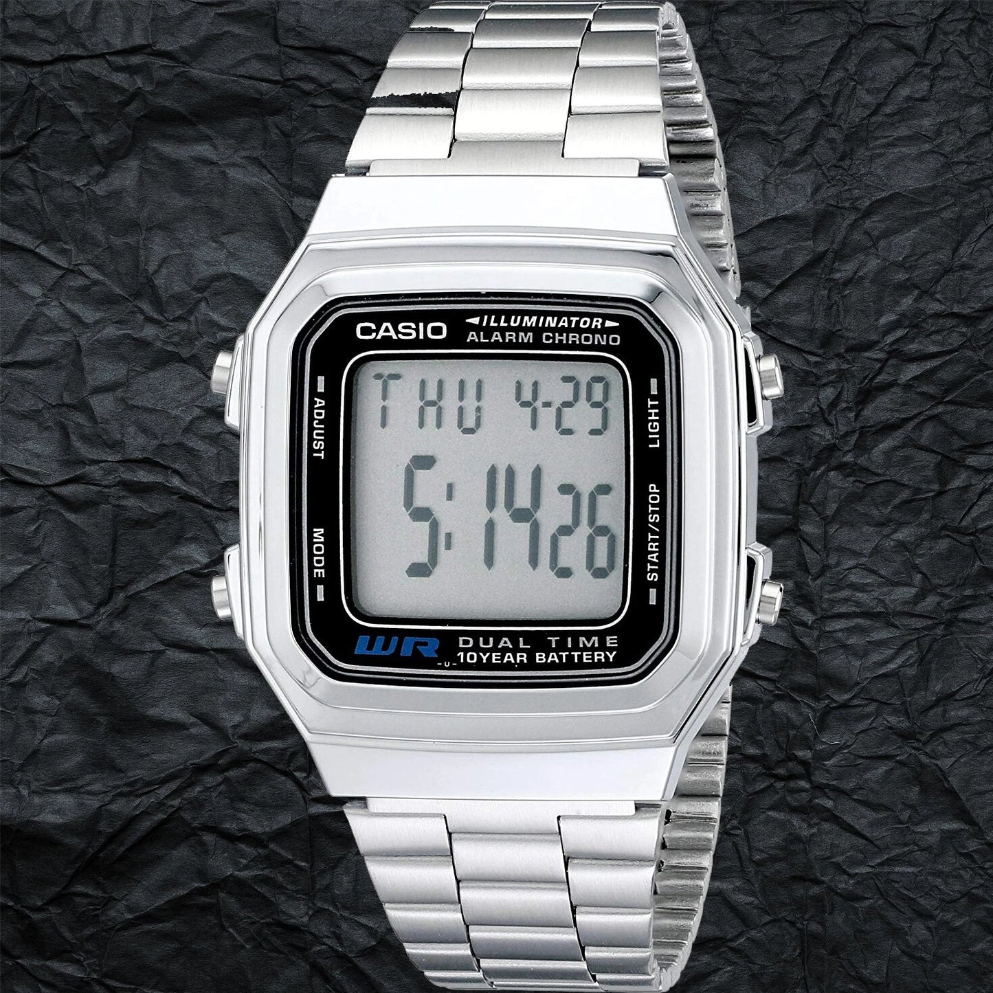 RELOJ CASIO VINTAGE DIGITAL METAL A-178WA-1