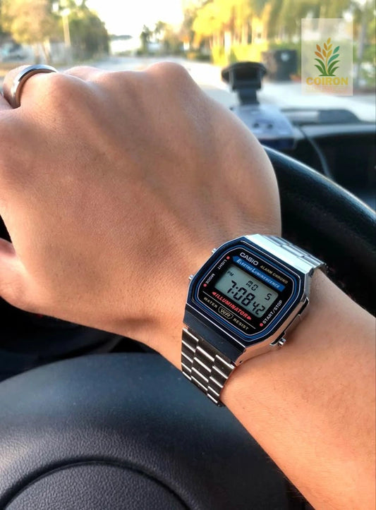 RELOJ CASIO VINTAGE DIGITAL METAL A-168WA-1