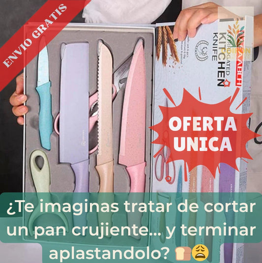 JUEGO DE CUCHILLOS DE 6 PIEZAS