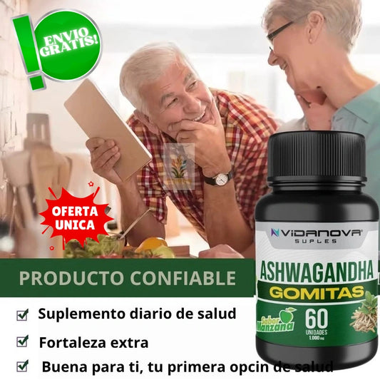 60 GOMITAS ASHWAGANDHA 1000mg