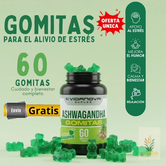 60 GOMITAS ASHWAGANDHA 1000mg