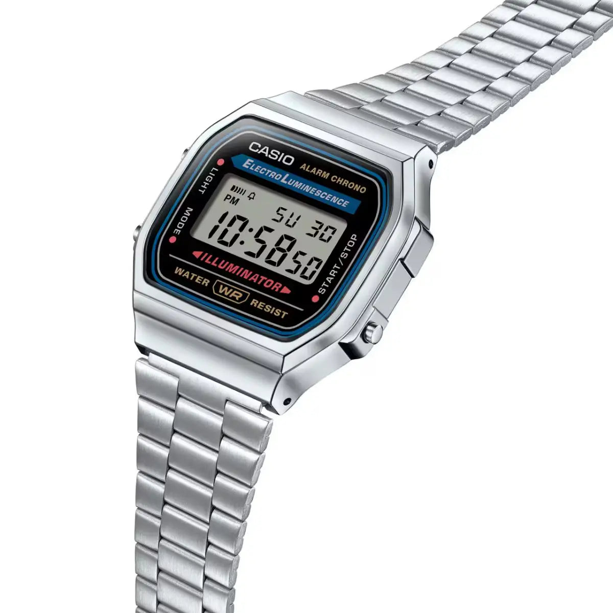 RELOJ CASIO VINTAGE DIGITAL METAL A-168WA-1