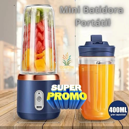 Q - Mini Batidora 2Vasos de 400ml