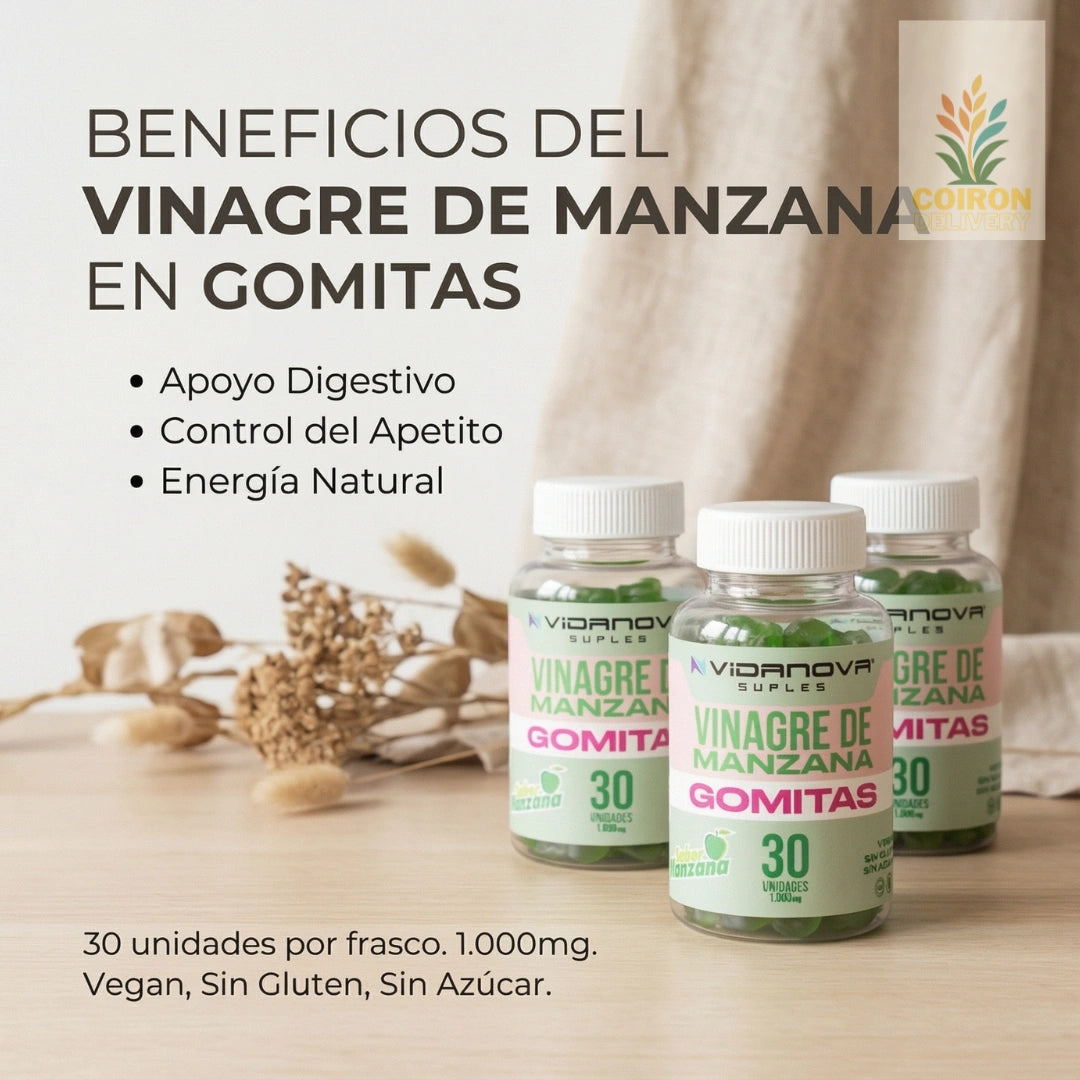 GOMITAS VINAGRE DE MANZANA 1000MG