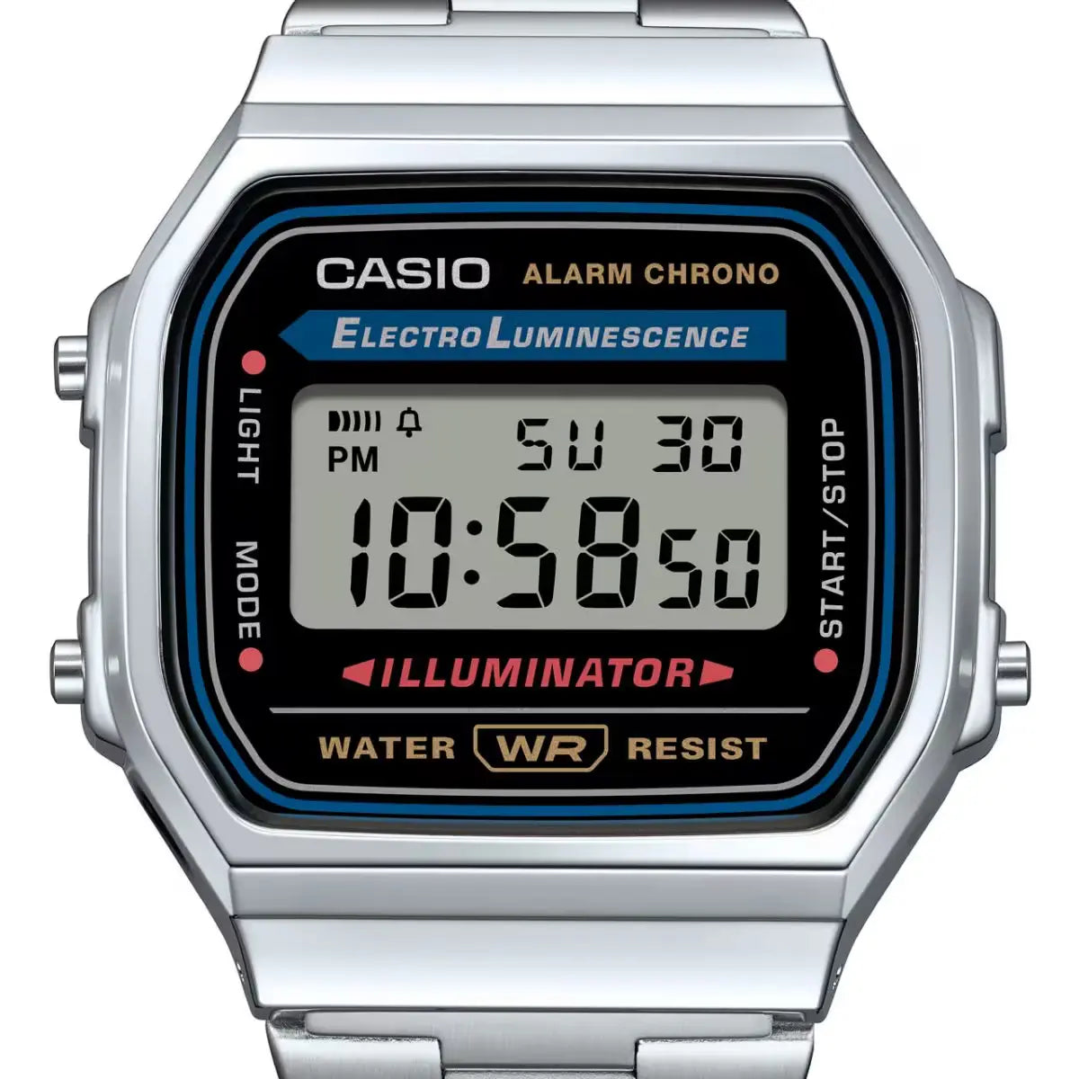 RELOJ CASIO VINTAGE DIGITAL METAL A-168WA-1