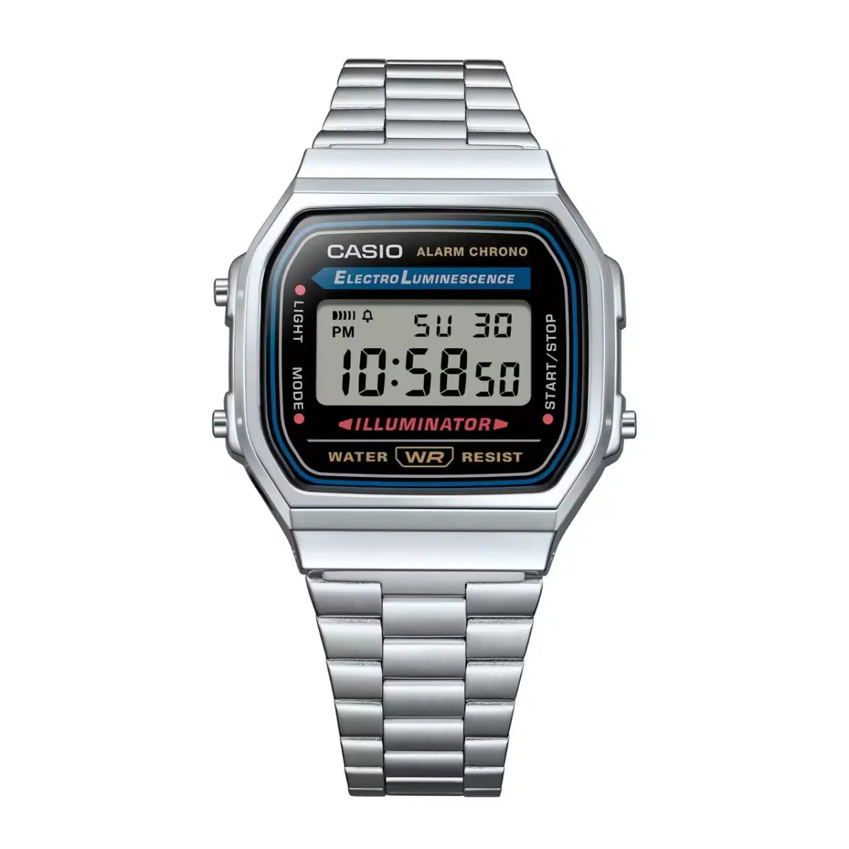 RELOJ CASIO VINTAGE DIGITAL METAL A-168WA-1