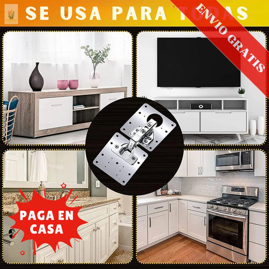 KIT de 6 placas para Reparación Bisagras
